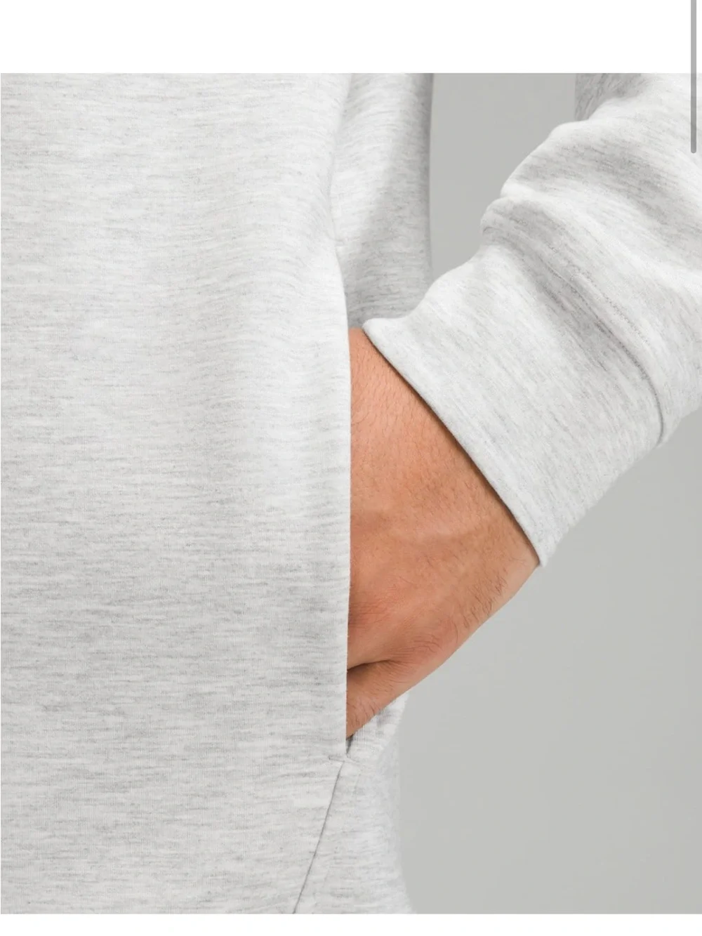 Lululemon Smooth spacer classic fit pullover - light grey - Picture 5 of 6